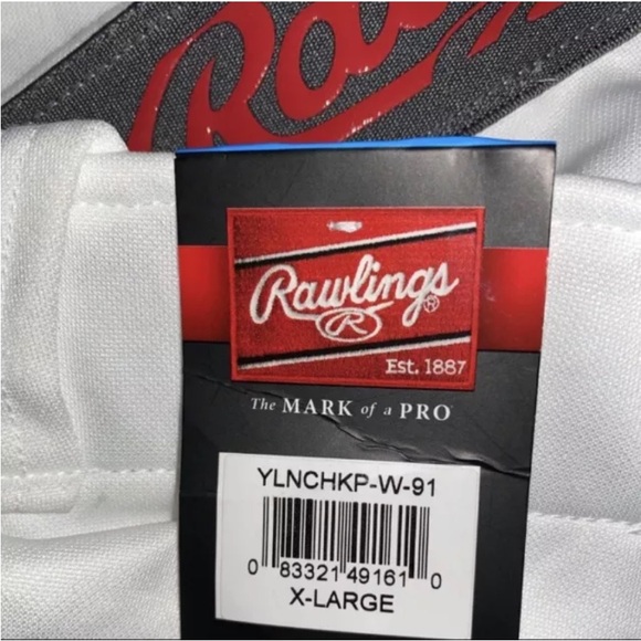 Rawlings Youth Launch Knicker White Baseball Pant. Youth XL. NWT. - Picture 7 of 9